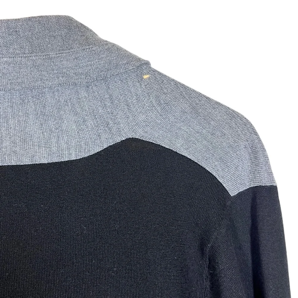 Pendleton Merino Wool Grey & Black Cardigan Size Medium
